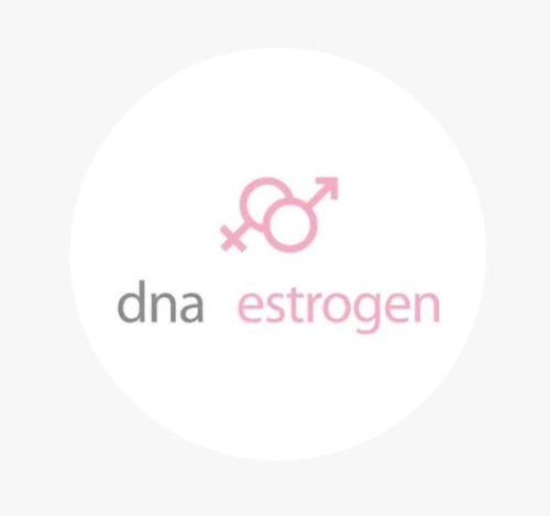 DNA Estrogen test logo circle