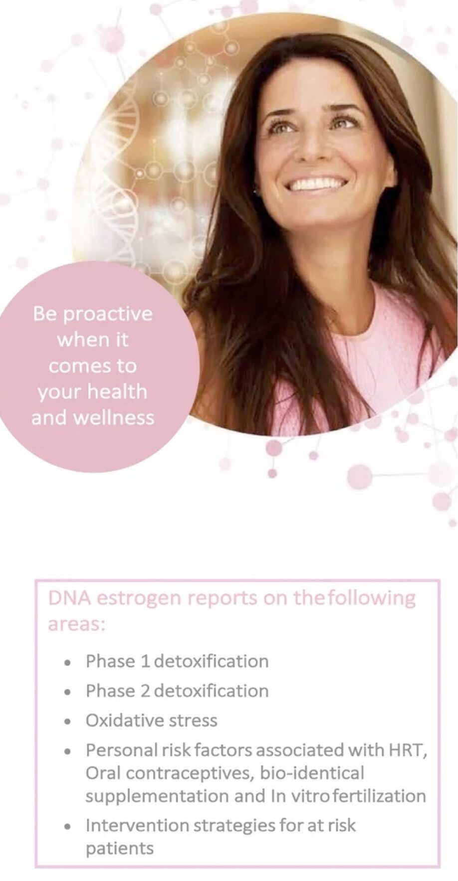 DNA Estrogen test vertical banner