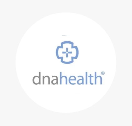 DNA Health test logo circle